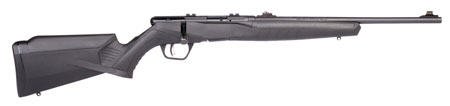 Savage Arms 70214 B Series F Compact 22 LR 10+1 18" Matte Black Button Rifled Barrel, Matte Black Drilled  &  Tapped Carbon Steel Receiver, Matte Black Fixed Synthetic Stock, Right Hand