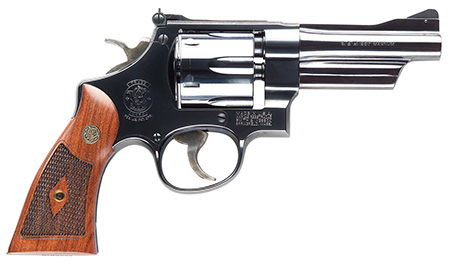 Smith  &  Wesson 150339 Model 27 Classic 357 Mag Or 38 S&W Spl +P Blued Carbon Steel 4" Barrel, 6rd  Cylinder  &  N-Frame, Checkered Square Butt Walnut Grip