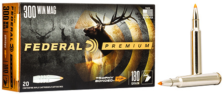 Federal P300WTT1 Premium  300WinMag 180gr Trophy Bonded Tip 20 Per Box/10 Case