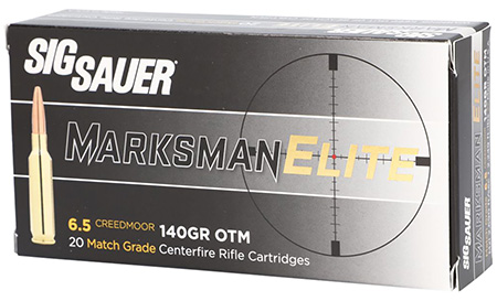 Sig Sauer E65CM120 Marksman Elite  6.5 Creedmoor 140 gr Open Tip Match 20 Per Box/ 10 Case