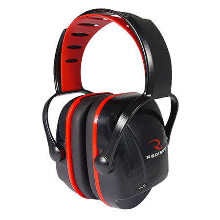 Radians XC0130CS X-Caliber Muff 22 dB Over the Head Black Youth 1 Pair
