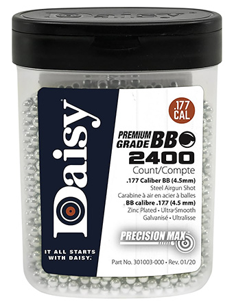 Daisy 980024446 PrecisionMax Premium 177 Zinc-Plated Steel 2400/Bottle