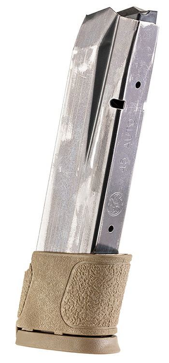 Smith  &  Wesson 194770000 M & P  14rd 45ACP Brown Floor Plate Steel