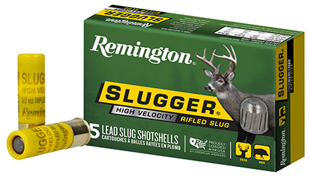 Remington Ammunition 28608 Slugger High Velocity 20 Gauge 2.75" 1/2 oz Rifled Slug Shot 5 Per Box/ 50 Cs