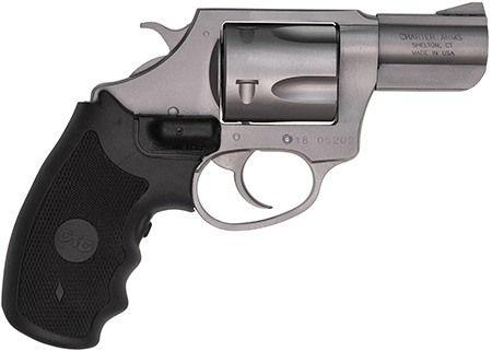 Charter Arms 73524 Mag Pug  Large 357 Mag, 5 Shot 2.20" Matte Stainless Steel Barrel, Cylinder  &  Frame w/Black Crimson Trace Laser Grip