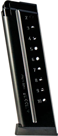 Mec-Gar MGCGOV910AFC 1911 Government 10rd 9mm Luger, Blued w/Anti-Friction Coating Carbon Steel