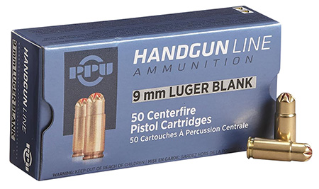 PPU PPB9L Blank Ammo  9mmLuger 50 Per Box/20 Case
