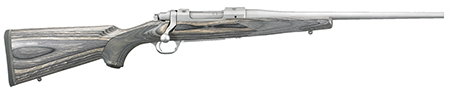 Ruger 17108 Hawkeye Compact Compact 243 Win 4+1 16.50" Matte Stainless Steel Barrel, Integral Scope Mounts Stainless Steel Receiver, Black Fixed Laminate Stock