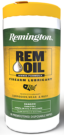 Remington Accessories 18384 Rem Oil Wipes Cleans/Lubricates/Protects 60 Count