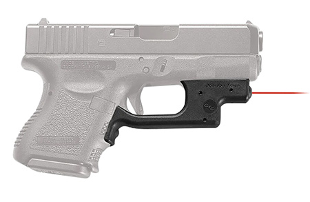 Crimson Trace 0123401 Laserguard  Compatible w/Glock Compact  &  Sumcompact, Red Laser Black Polymer
