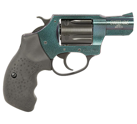 Charter Arms 25387 Undercover Chameleon 38 Special 5rd 2" Barrel, Overall Hi-Polished Iridescent Cerakote Finish, Standard Hammer, Finger Grooved Black Rubber Grip