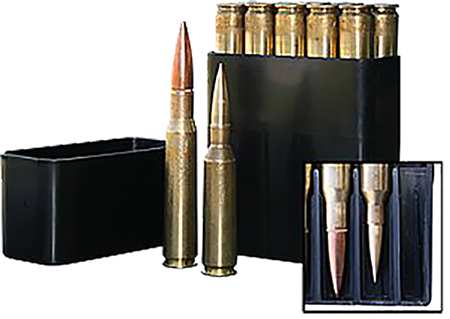 MTM Case-Gard BMG1040 Slip-Top Ammo Box  50 BMG Black Polypropylene 10rd
