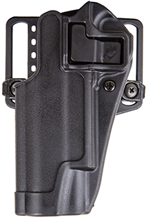 Blackhawk 410503BKL Serpa CQC  OWB Size 03 Matte Black Polymer Belt Loop/Paddle Fits 1911 Government  &  Clones Left Hand