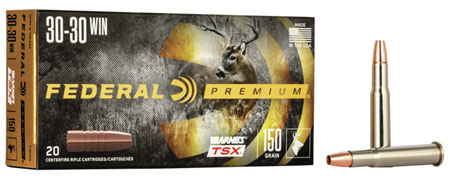 Federal P3030G Premium  30-30Win 150gr Barnes TSX 20 Per Box/10 Case