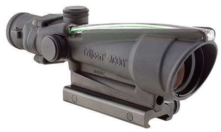 Trijicon 100163 ACOG  Black Hardcoat Anodized 3.5x 35mm Illuminated Green Crosshair .223/5.56 BDC Reticle
