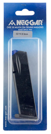Mec-Gar MGCZ7517AFC CZ Blued w/ Anti-Friction Coating Detachable 17rd 9mm Luger for CZ 75B/Shadow 2/75 SP-01/Shadow 85B