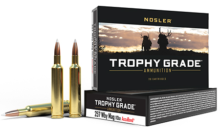 Nosler 60012 Trophy Grade  257WthbyMag 110gr Nosler AccuBond 20 Per Box/10 Case