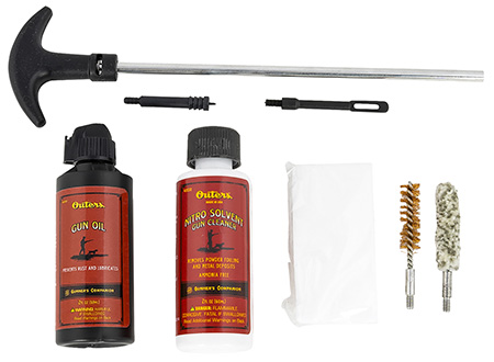 Outers 96416 Aluminum Rod Pistol Kit 38 / 357 Cal / 9mm Pistol (Clam Pack)