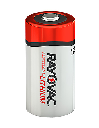 Rayovac RL123A2 123A Lithium  Silver/Red 3 Volts 1,500 mAh (2) Single Pack