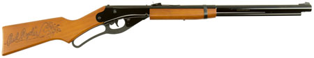 Daisy 991938803 Red Ryder Youth Spring Piston 177 650rd Reservoir Smooth Bore Steel Barrel, Black Receiver, Blade  &  Ramped Front/Fixed Open Rear Sights, Hardwood Stock, Crossbolt Trigger Block Safety