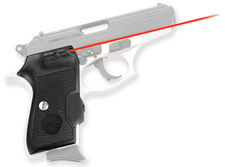 Crimson Trace 0124401 Lasergrips  Fits Bersa Thunder/Firestorm, Red Laser Black Polymer