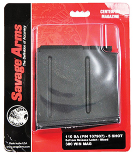 Savage Arms 55191 110BA  Blued Detachable 5rd for 300 Win Mag Savage 110BA/110BA Stealth