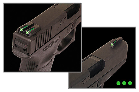 TruGlo TG131MPT TFO  Green/Tritium/Fiber Optic Front Sight-Yellow/Tritium/Fiber Optic Rear Sight Smith  &  Wesson M & P