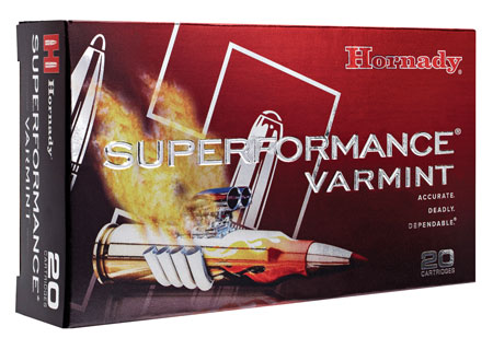 Hornady 83209 Superformance Varmint  204Ruger 24gr Non Traditional eXpanding 20 Per Box/10 Case