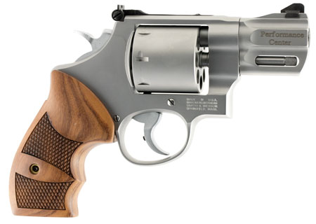 Smith  &  Wesson 170133 Performance Center Model 627 38 S&W Spl +P, 357 Mag 8rd 2.63" Stainless Steel Barrel  &  Cylinder Matte Silver Stainless Steel Frame with Wood Grip