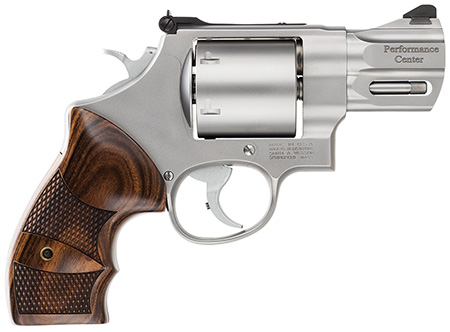 Smith  &  Wesson 170135 Performance Center Model 629 44 Rem Mag, 44 S&W Spl 6rd 2.63" Stainless Steel Barrel  &  Cylinder Matte Silver Stainless Steel Frame with Wood Grip