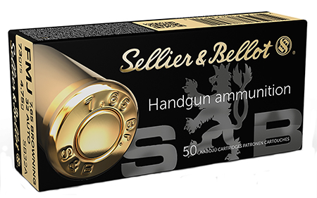 Sellier  &  Bellot SB32A Handgun  32ACP 73gr Full Metal Jacket 50 Per Box/40 Case