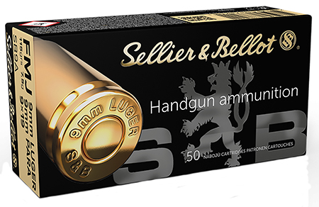 Sellier  &  Bellot SB9A Handgun  9mmLuger 115gr Full Metal Jacket 50 Per Box/20 Case
