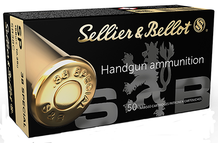 Sellier  &  Bellot SB38C Handgun  38Special 158gr Soft Point 50 Per Box/20 Case