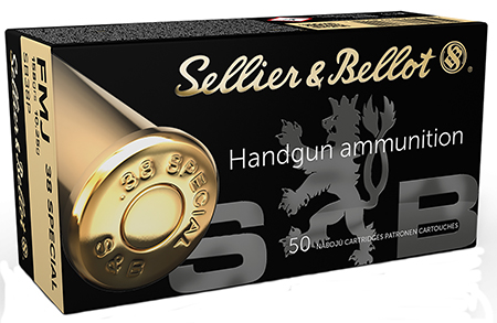 Sellier  &  Bellot SB38P Handgun  38Special 158gr Full Metal Jacket 50 Per Box/20 Case