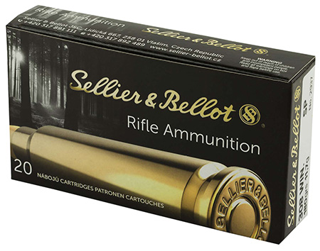 Sellier  &  Bellot SB308C Rifle  308Win 180gr Soft Point 20 Per Box/25 Case