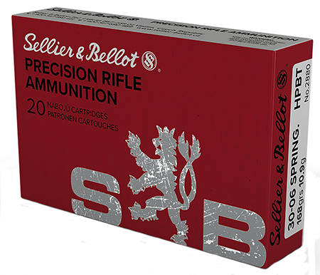 Sellier  &  Bellot SB3006D Rifle  30-06Springfield 168gr Hollow Point Boat Tail 20 Per Box/20 Case