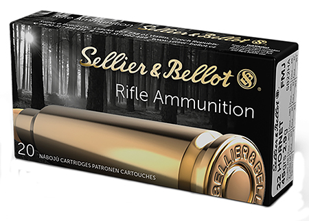 Sellier  &  Bellot SB22HA Rifle  22Hornet 45gr Full Metal Jacket 20 Per Box/90 Case