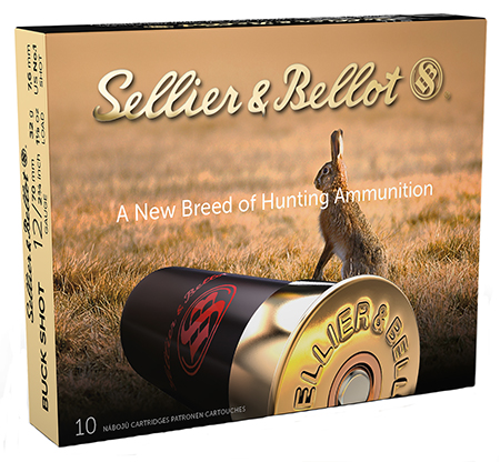 Sellier  &  Bellot SB12BSI Hunting  12Gauge 2.75" 12Pellets 1 1/8oz 1Buck Shot 10 Per Box/25 Case