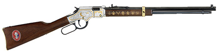 Henry H004ES Golden Boy Eagle Scout Tribute Edition 22 Short Caliber with 16 LR/21 Short Capacity, 20" Octagon Barrel, Nickel-Plated Metal Finish  &  American Walnut Stock Right Hand