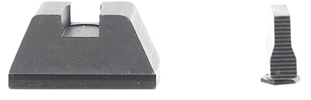 AmeriGlo GL429 Optic Compatible Sight Set for Glock  XL Tall Serrated Front Sight-Black Rear Sight