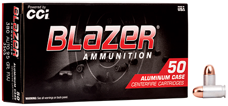 CCI 3505 Blazer Handgun 380ACP 95gr Full Metal Jacket 50 Per Box/20 Case