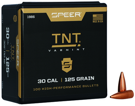 Speer 1986 TNT  30Cal 125gr Jacketed Hollow Point 100 Per Box/5 Case