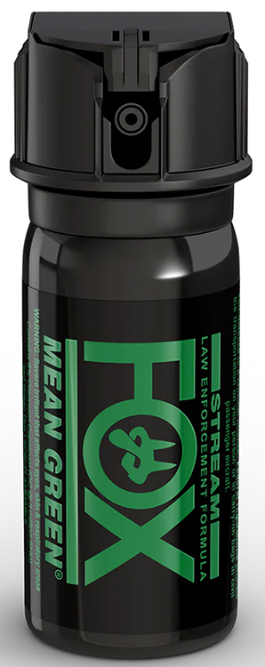 Fox Labs 156MGS Mean Green  Capsaicinoids 2 oz Black Spray Features Green Staining To ID Assaliant