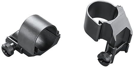 Weaver Mounts 49045 Detachable Top Mount Dual Extension Rings  Matte Black 1" High
