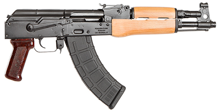 Century Arms HG1916N Draco  7.62x39mm 30+1 12.25" Black  Chrome Lined Threaded Barrel, Black Stamped Receiver, Wooden Handguard, Polymer Pistol Grip, Includes 30rd Magazine