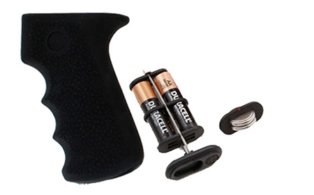 Hogue 74010 Rubber Grip  Cobblestone Black Rubber with Finger Grooves  &  Storage for AK-47, AK-74 (Batteries Not Included)