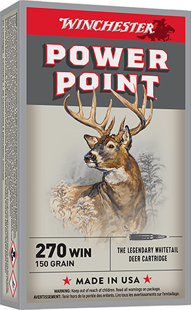 [020892200050] Winchester Ammo X2704 Power-Point  270Win 150gr 20 Per Box/10 Case
