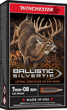 [020892210745] Winchester Ammo SBST708 Ballistic Silvertip  7mm-08Rem 140gr Rapid Controlled Expansion Polymer Tip 20 Per Box/10 Case