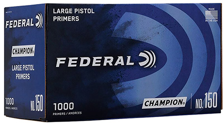 [029465156237] Federal 150 Champion Large Pistol Multi Caliber Handgun 1000 Per Box/5 Case