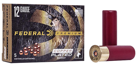 [029465001216] Federal P15800 Premium Buckshot 12Gauge 3" 1 7/8oz 00BuckShot 5 Per Box/50 Case